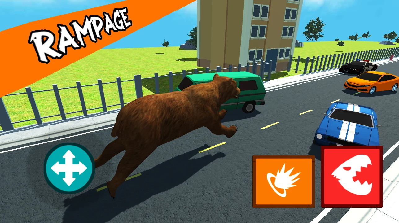 Wild Animals Road Rampage screenshot
