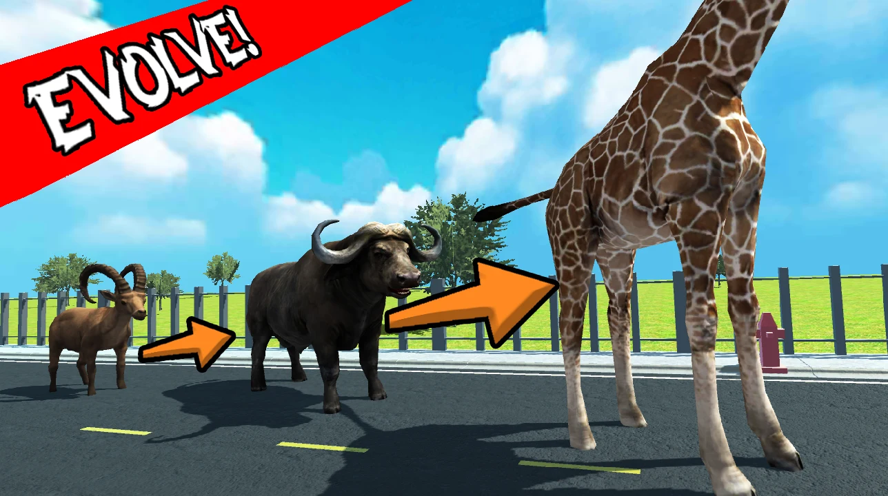 Wild Animals Road Rampage screenshot
